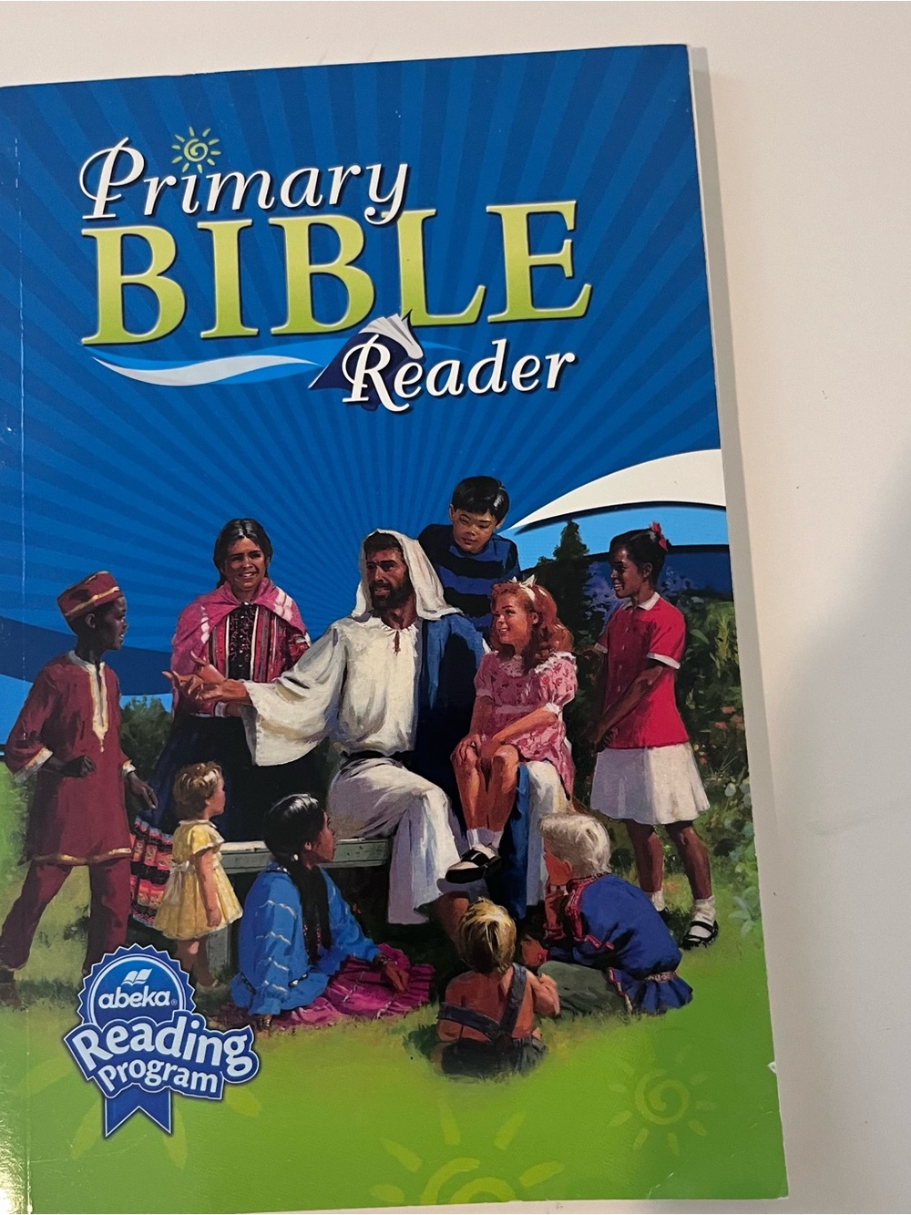 Abeka Primary Bible Reader - Bright Blue Cover grades 1-3. Abeka reading program